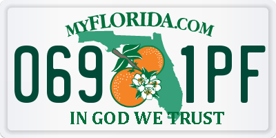 FL license plate 0691PF