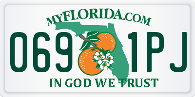 FL license plate 0691PJ