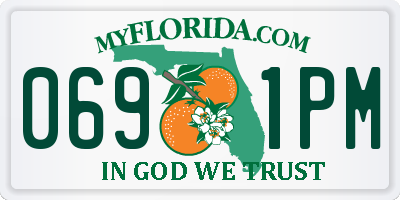 FL license plate 0691PM