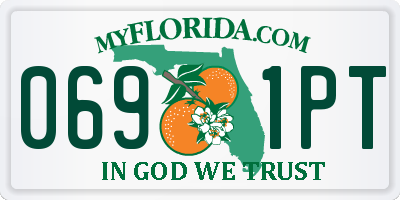 FL license plate 0691PT