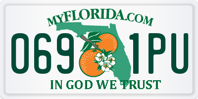 FL license plate 0691PU