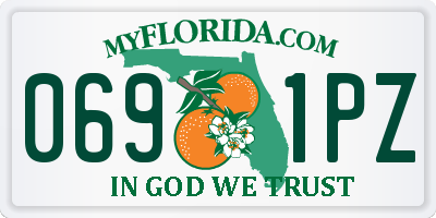 FL license plate 0691PZ