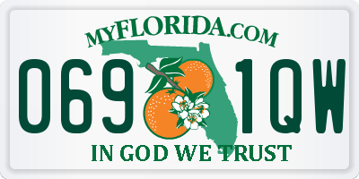 FL license plate 0691QW