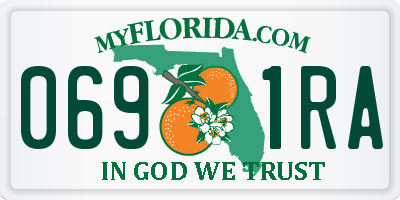 FL license plate 0691RA