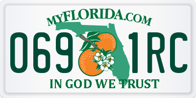 FL license plate 0691RC
