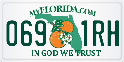 FL license plate 0691RH