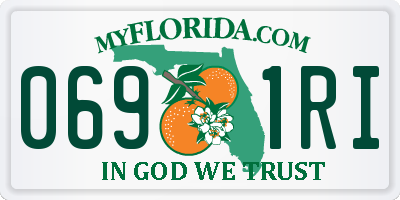 FL license plate 0691RI