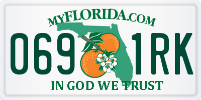 FL license plate 0691RK