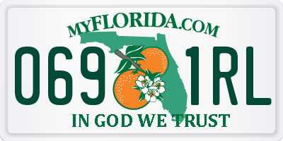 FL license plate 0691RL