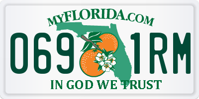 FL license plate 0691RM