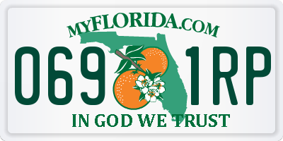 FL license plate 0691RP