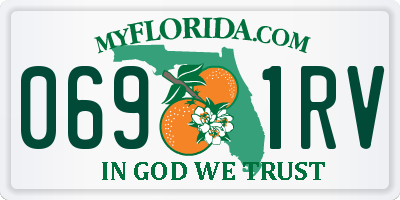 FL license plate 0691RV