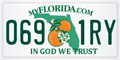 FL license plate 0691RY