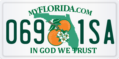 FL license plate 0691SA