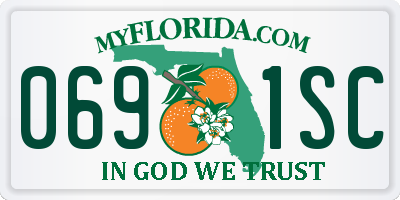 FL license plate 0691SC