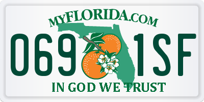 FL license plate 0691SF