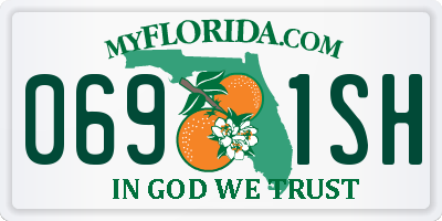 FL license plate 0691SH