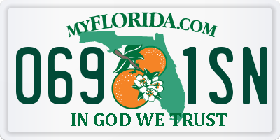 FL license plate 0691SN