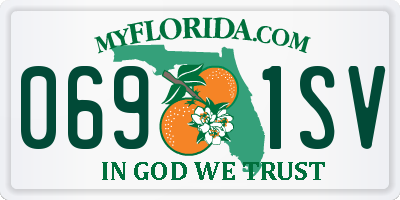 FL license plate 0691SV