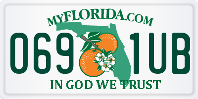FL license plate 0691UB