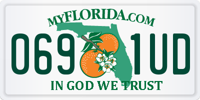 FL license plate 0691UD