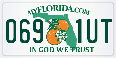FL license plate 0691UT