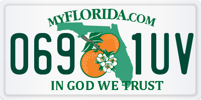 FL license plate 0691UV