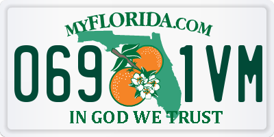 FL license plate 0691VM