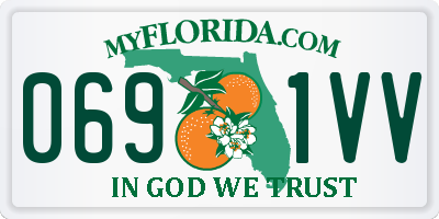 FL license plate 0691VV