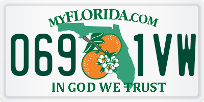 FL license plate 0691VW