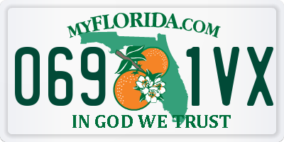FL license plate 0691VX