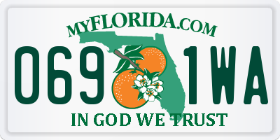 FL license plate 0691WA