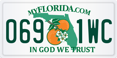 FL license plate 0691WC