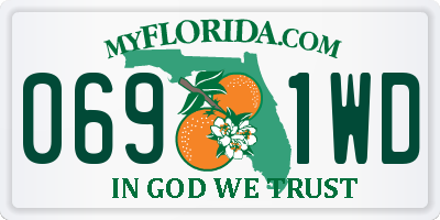 FL license plate 0691WD