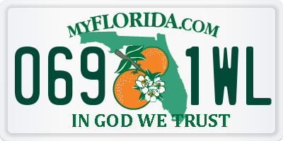 FL license plate 0691WL
