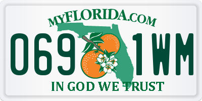 FL license plate 0691WM