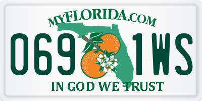 FL license plate 0691WS