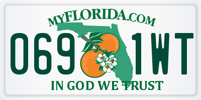 FL license plate 0691WT