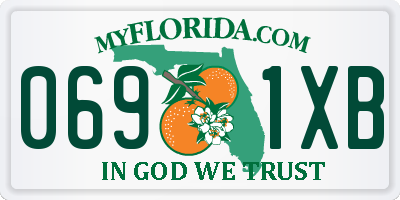 FL license plate 0691XB