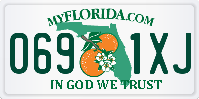 FL license plate 0691XJ