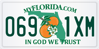 FL license plate 0691XM