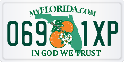 FL license plate 0691XP
