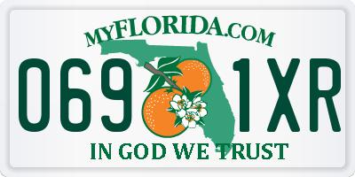 FL license plate 0691XR