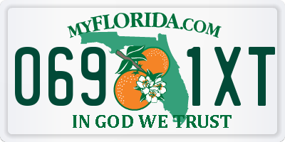 FL license plate 0691XT