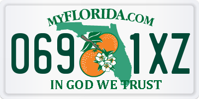 FL license plate 0691XZ