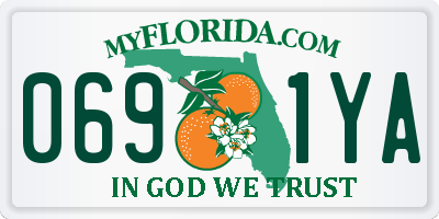 FL license plate 0691YA