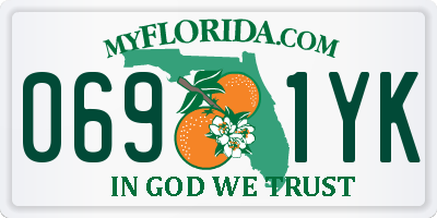 FL license plate 0691YK