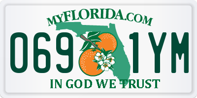 FL license plate 0691YM