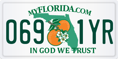 FL license plate 0691YR