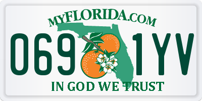 FL license plate 0691YV